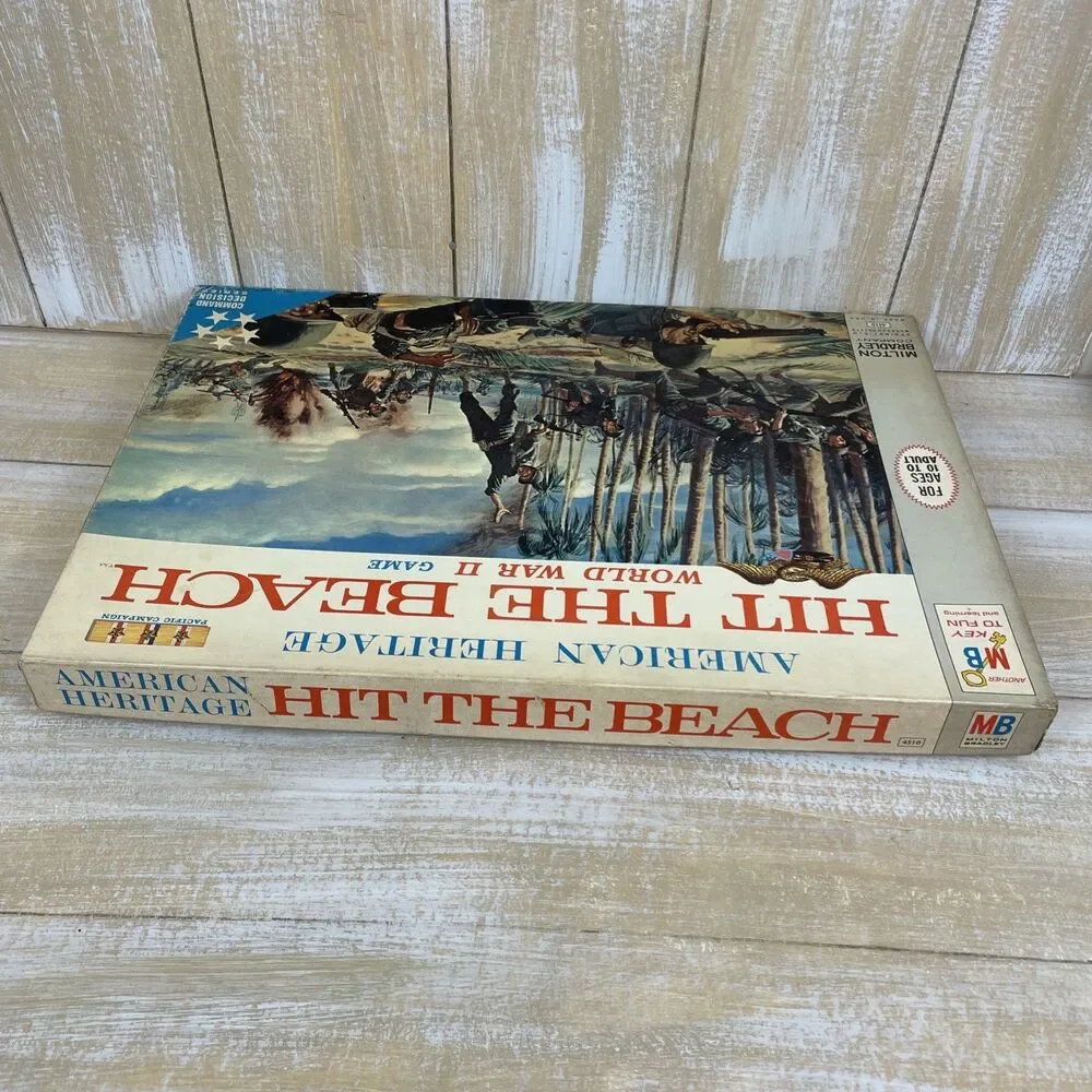 American Heritage Hit The Beach Board Game #4510 Milton Bradley 1965 *Complete